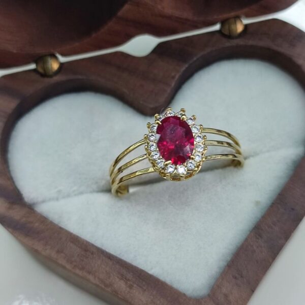 Anel formatura feminino em ouro 10k