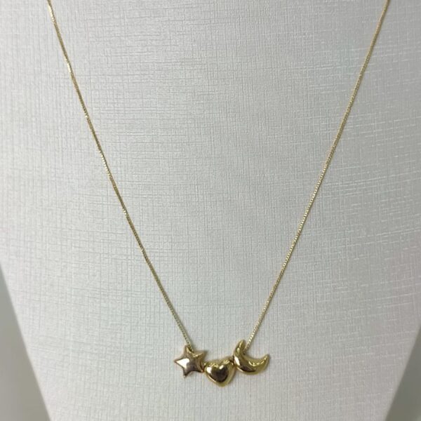 Colar Elo Celestial em Ouro 18k