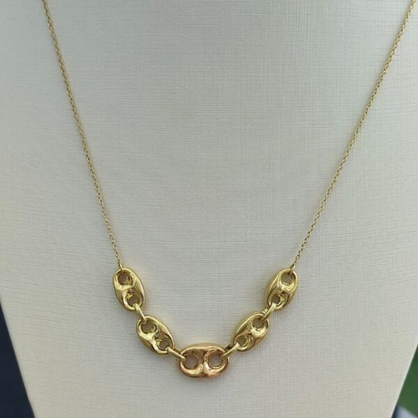 Colar Elos de Ouro em ouro 18k