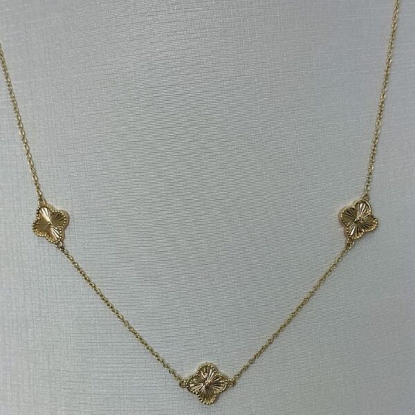 Colar em Ouro Trevo em Ouro 18k