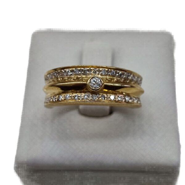 Anel Elo de Luz em ouro 18k/750