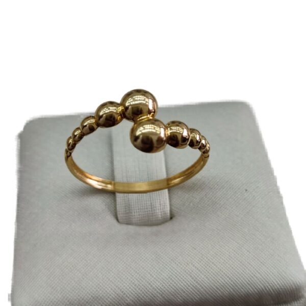 Anel Esfera Bolinha em ouro 18k/750