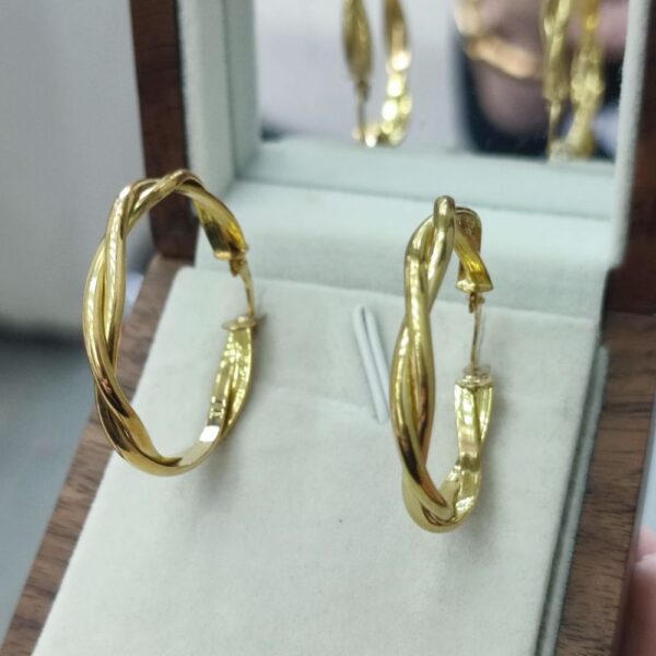 Brincos Argola Ouro 18k/750