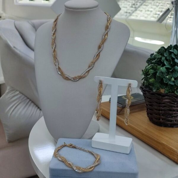 Conjunto Firenze – Colar, Brincos e Pulseira